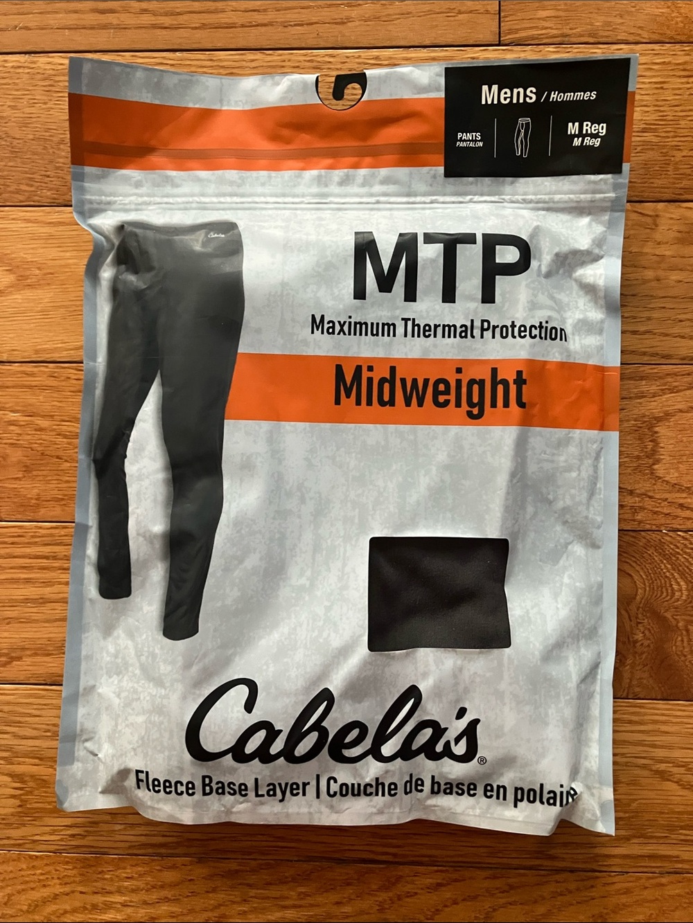NWT Cabela’s Men’s Charcoal Gray Midweight Fleece Base Layer Pants - Medium
